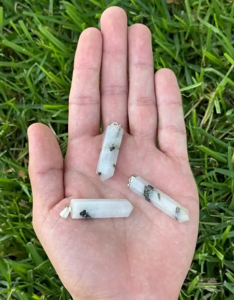 Point Pendant - Tourmalinated Quartz -PP-TQ