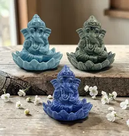 Ganesh Ceramic Incense Holder - Assorted