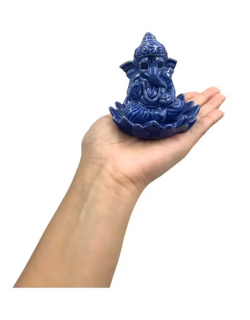 Ganesh Ceramic Incense Holder - Assorted - IBHC-GA