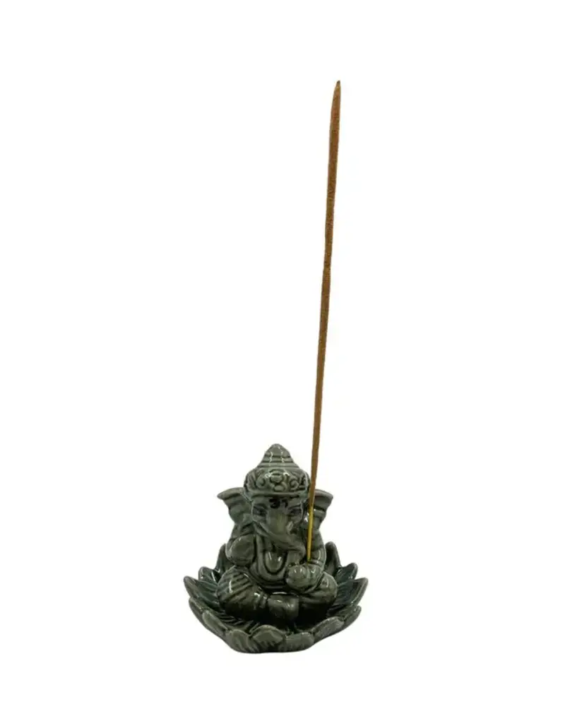 Ganesh Ceramic Incense Holder - Assorted - IBHC-GA