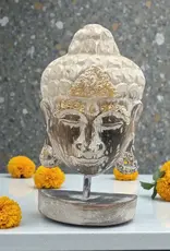 White Buddha Head Statue