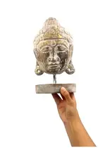 White Buddha Head Statue
