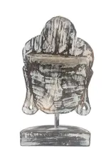 White Buddha Head Statue