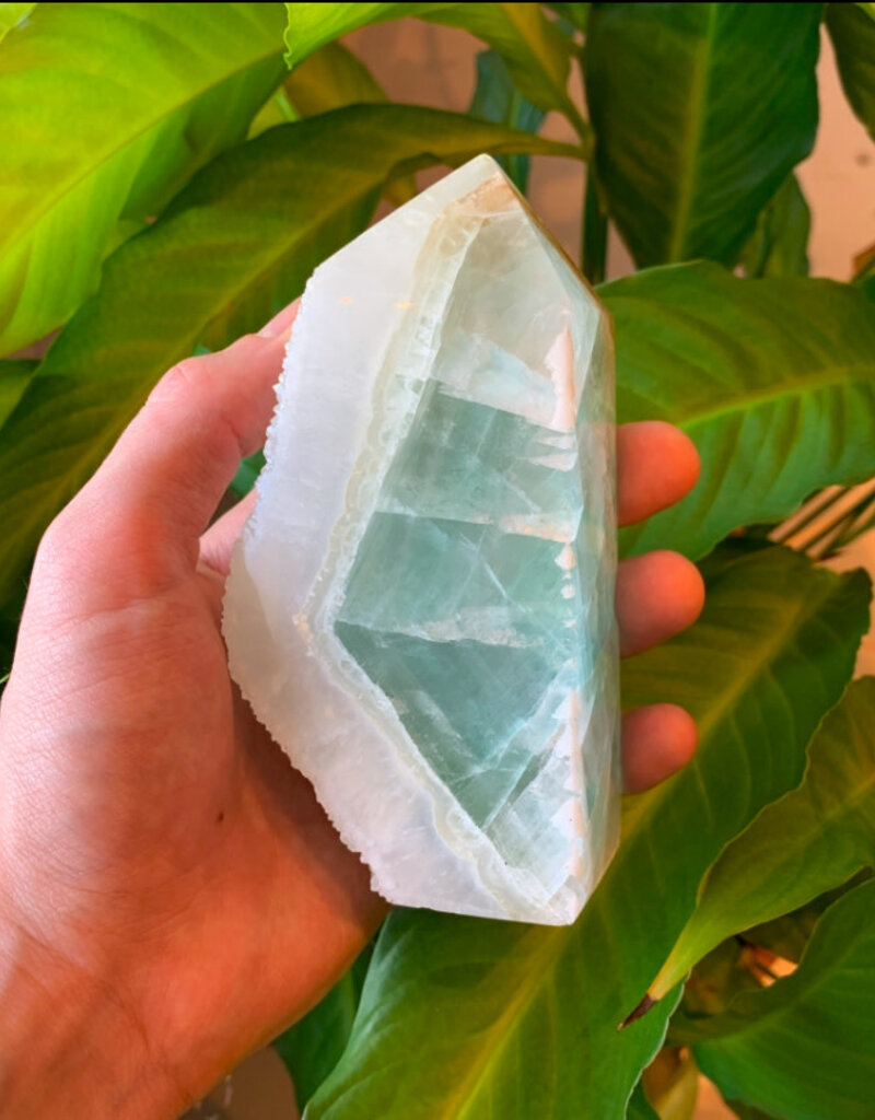 Fluorite with Druze - 3