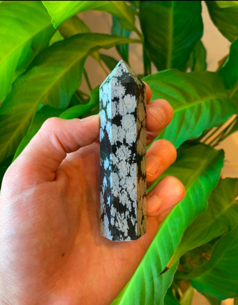 Snowflake Obsidian Point