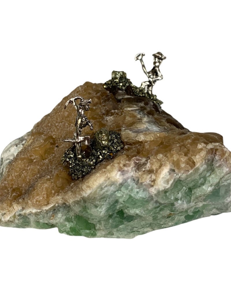 Fluorite with Miners - 2