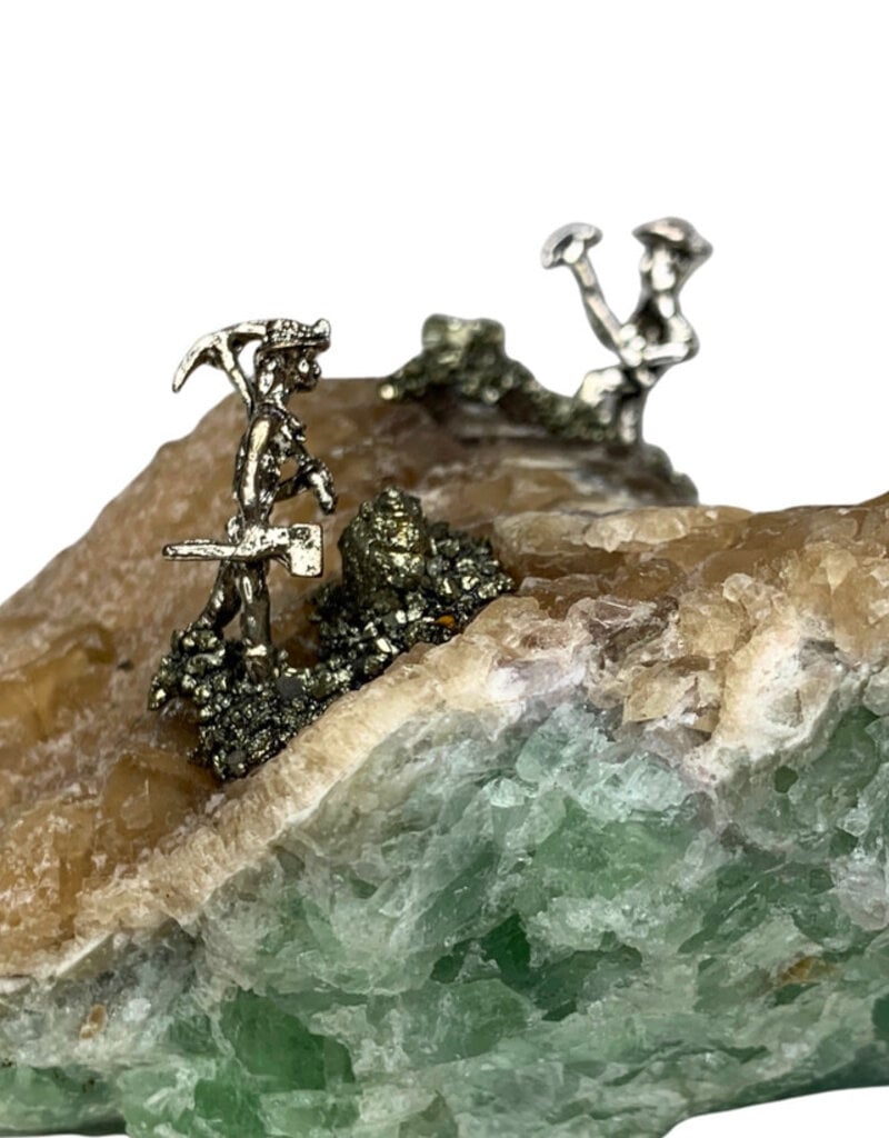 Fluorite with Miners - 2
