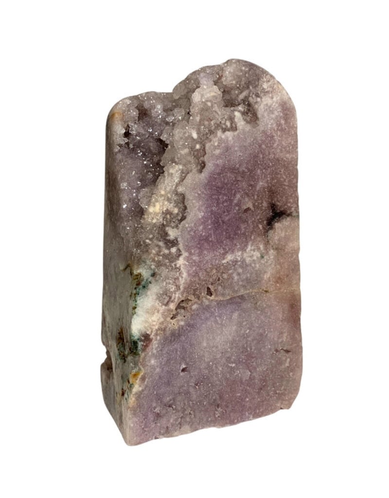 Pink Amethyst with Druze