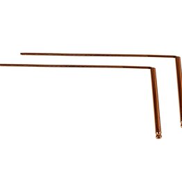Copper Dowsing Rods with Handles