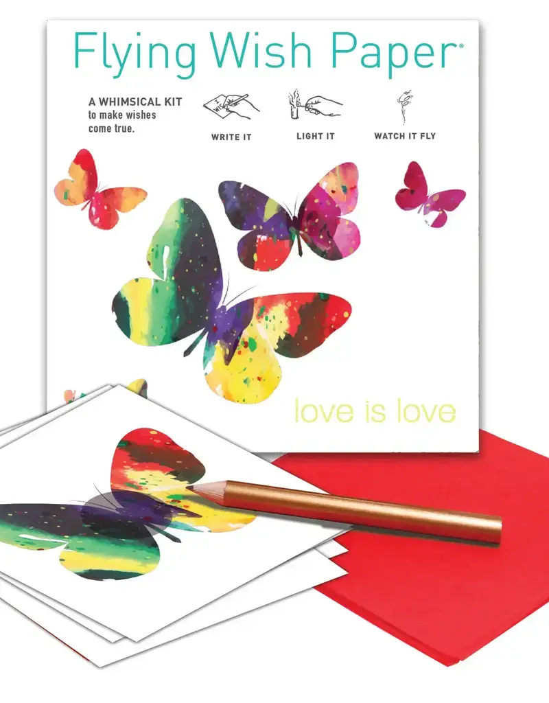 Love is Love Flying Wish Paper