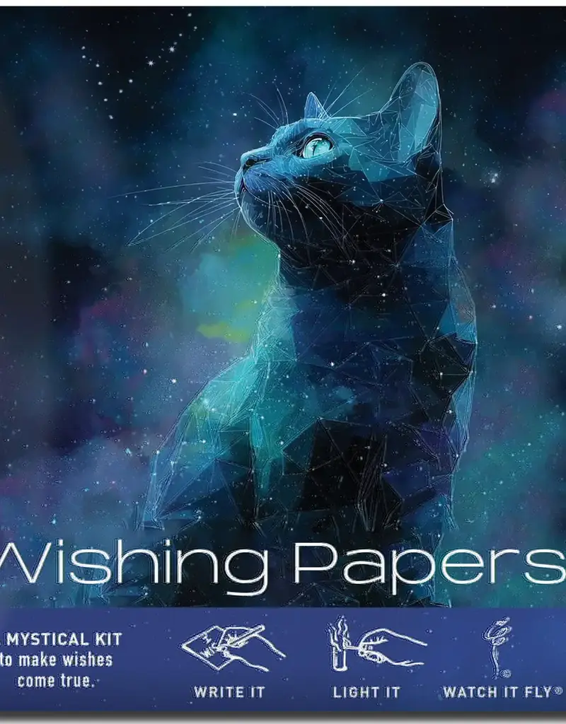 Cosmic Cat Flying Wish Paper
