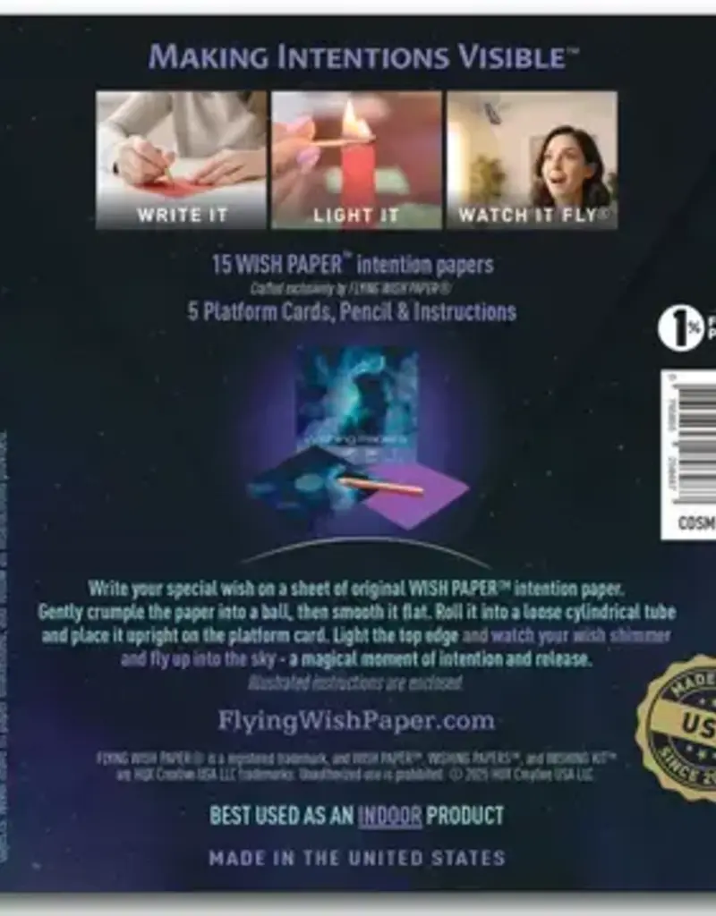 Cosmic Cat Flying Wish Paper