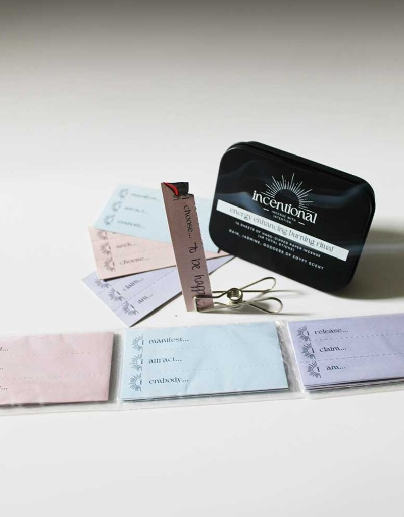 Incentional Energy Enhancing Paper Incense Kit