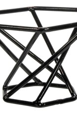 Metal Gemstone Sphere Stand Twist - Matte Black