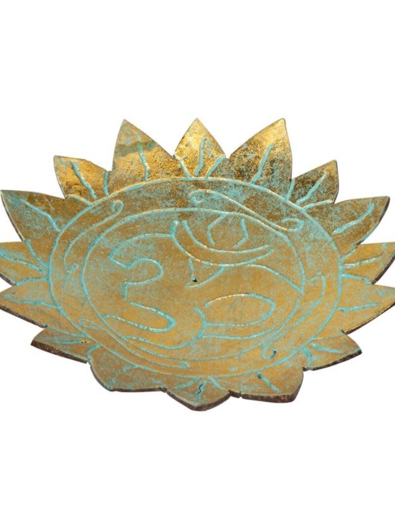 Coconut Shell Lotus Incense Holder