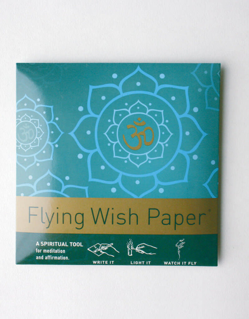 Golden Om Flying Wish Paper