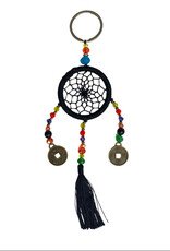 Black Dream Catcher Keychain - 64203BK