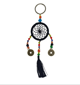 Black Dream Catcher Keychain