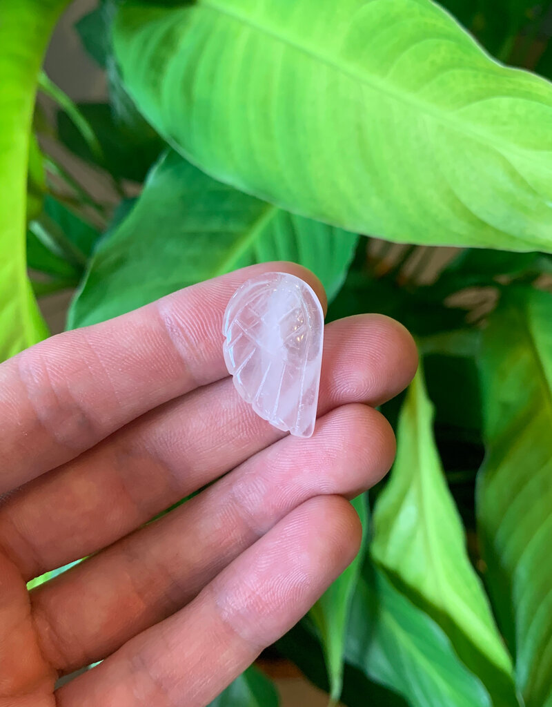 Rose Quartz Angel Wings