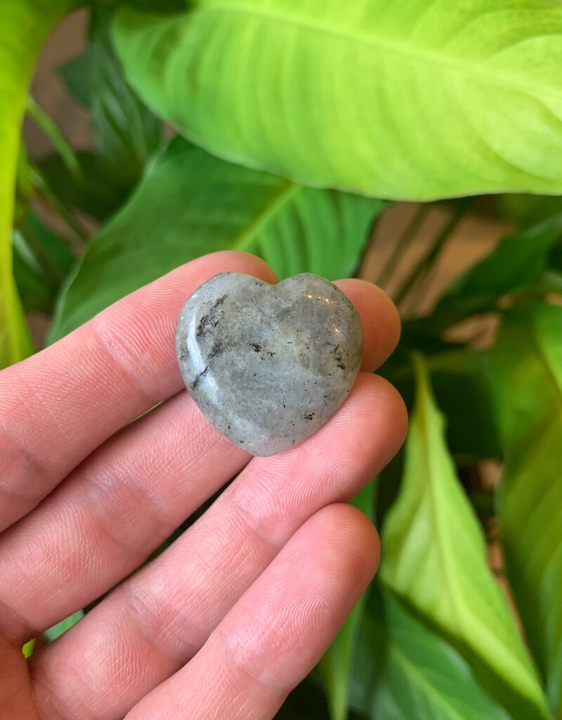 Labradorite Heart