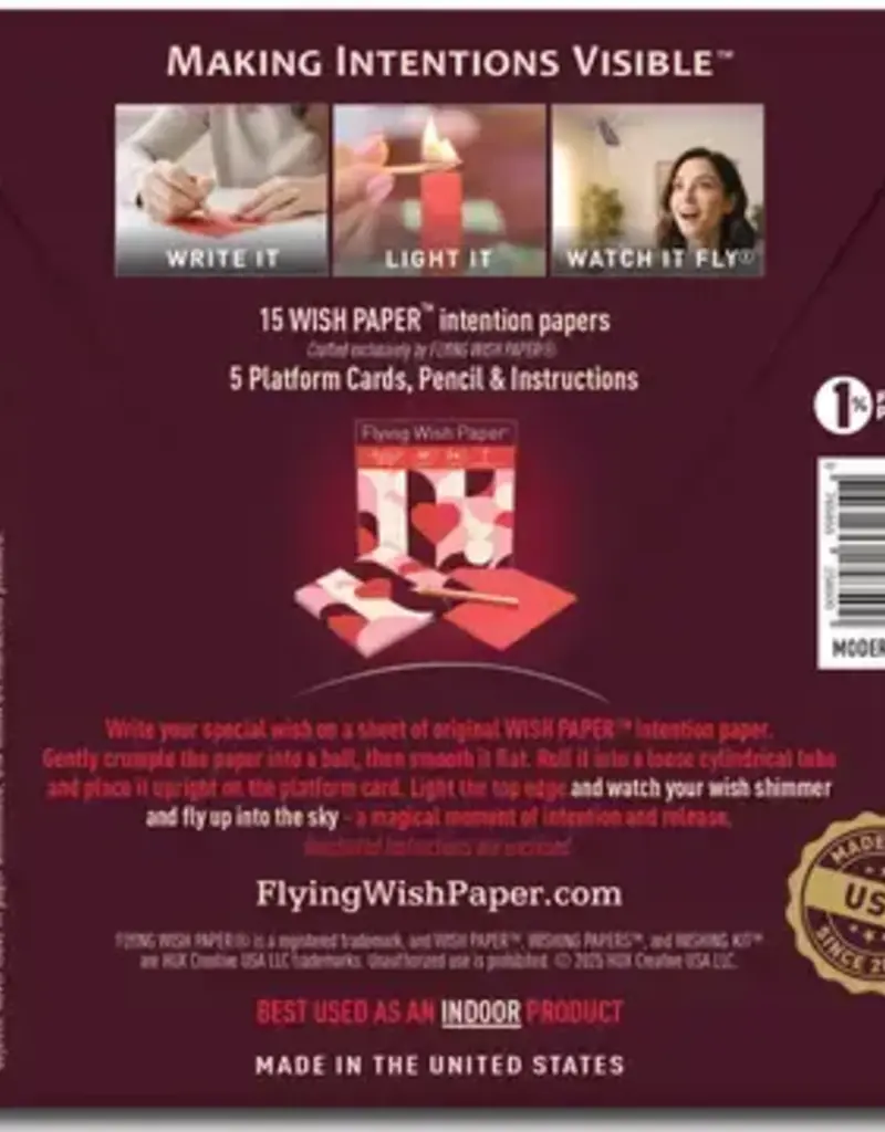 Modern Love Flying Wish Paper