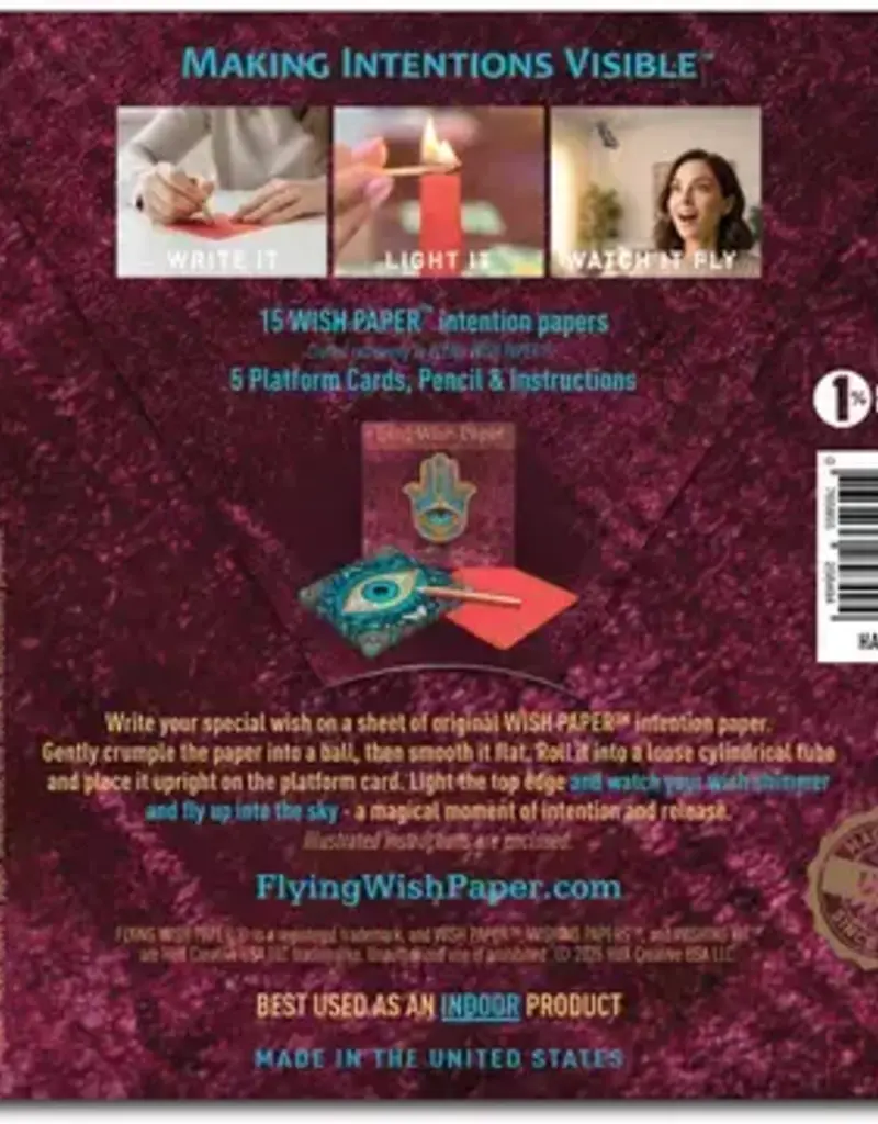 Flying Wish Paper - Hamsa