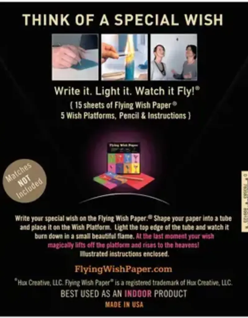 Martinis Flying Wish Paper