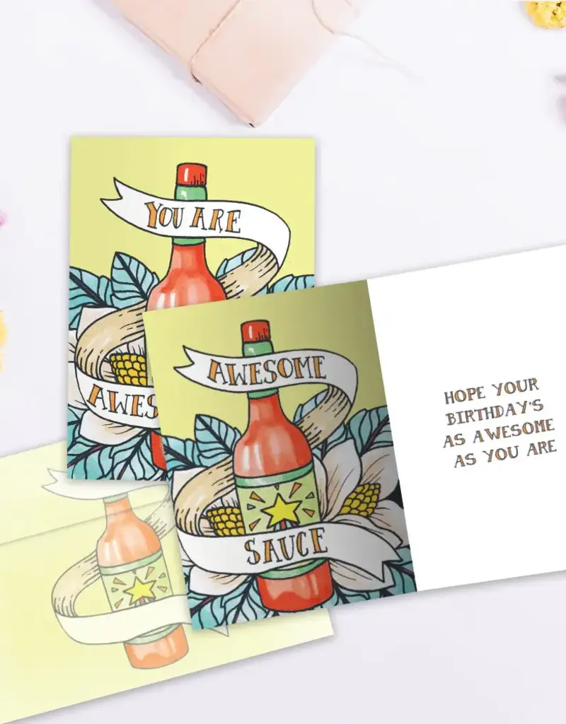 Birthday Card - Awesome Sauce Birthday - 17939