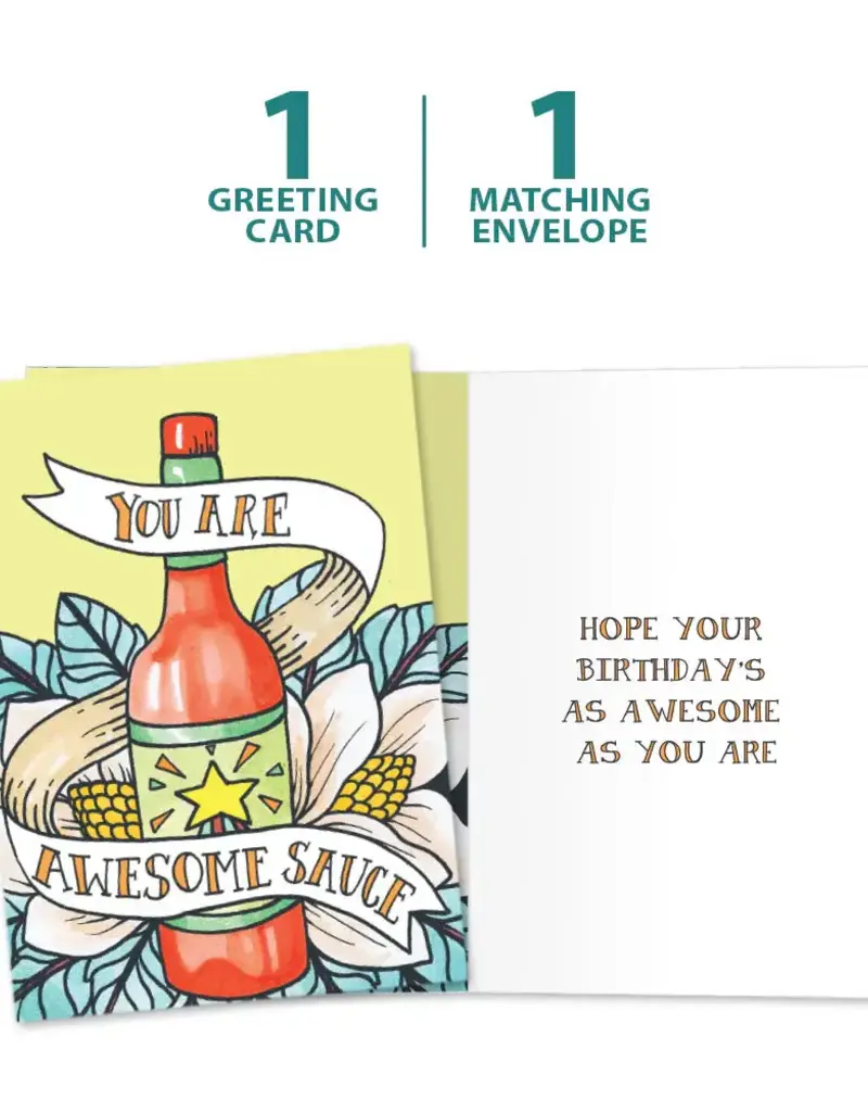 Birthday Card - Awesome Sauce Birthday - 17939