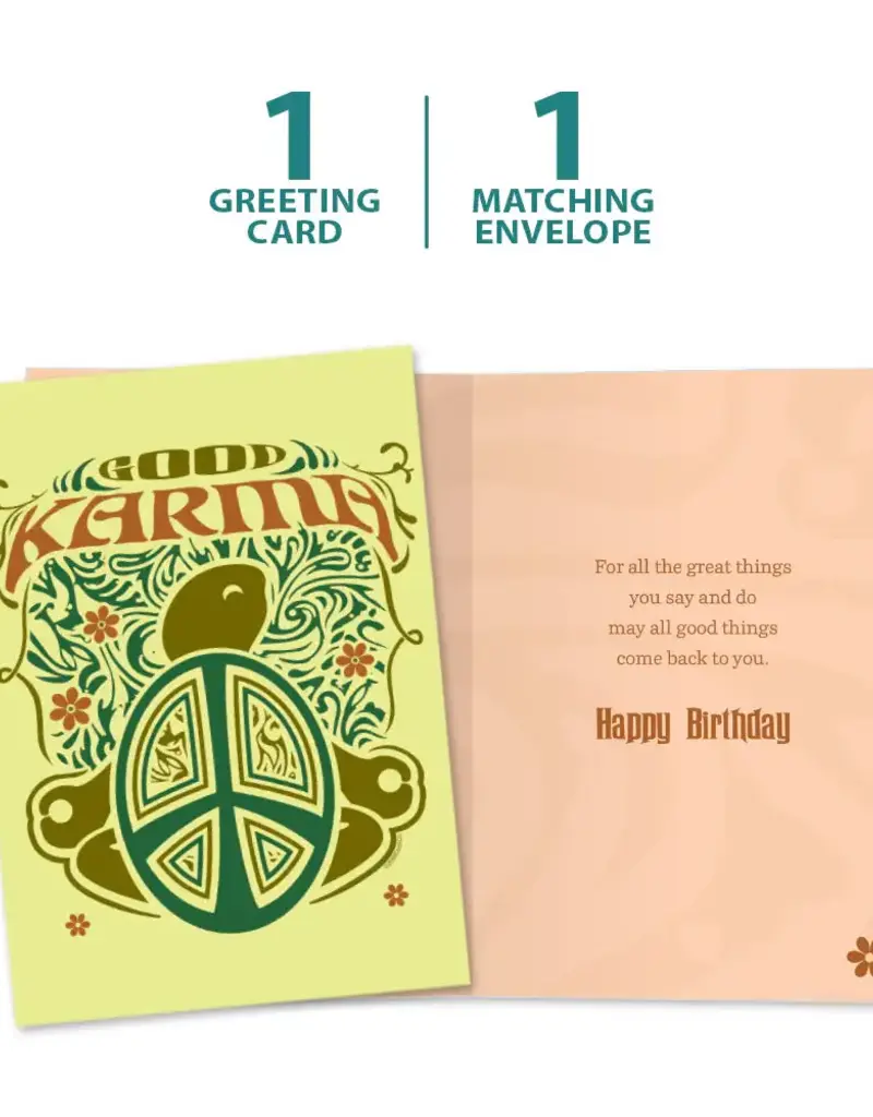 Birthday Card - Karma Turtle - 11693