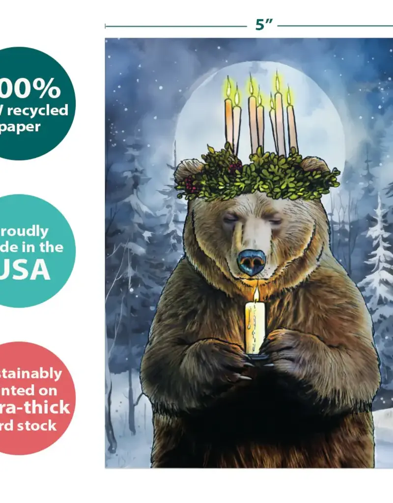 Solstice Card - Bear Light - 22166