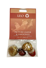 Leo Stone Set- Picture Jasper, Sardonyx