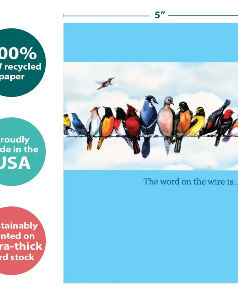 Congratulations Card - Word on the Wire - 11349