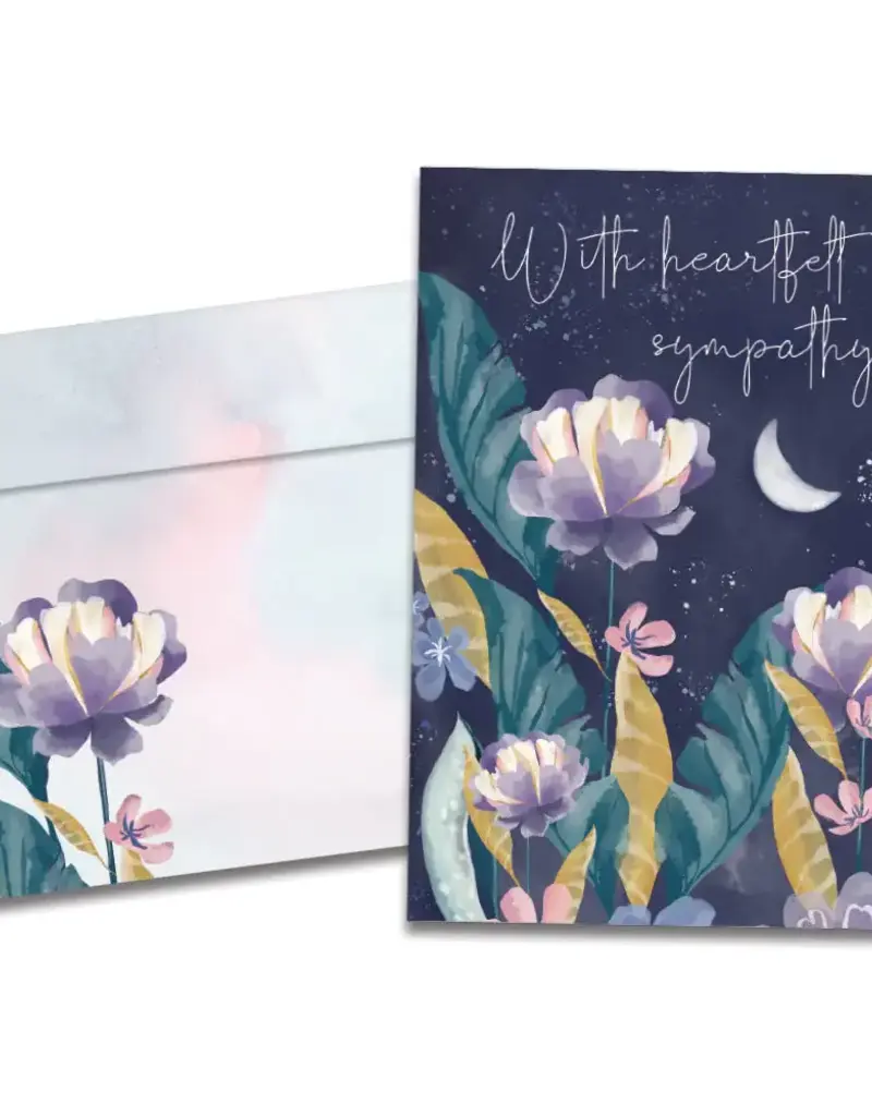 Sympathy Card - Heartfelt Moon - 21636
