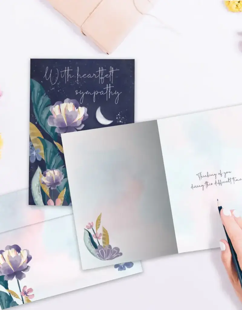 Sympathy Card - Heartfelt Moon - 21636