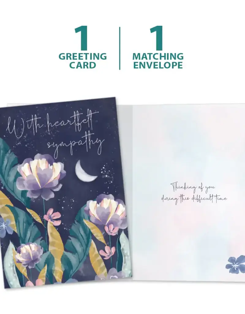 Sympathy Card - Heartfelt Moon - 21636