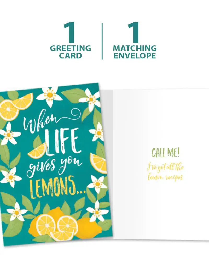 Support Card - Lemon Recipes - 20824