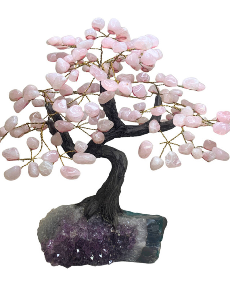 Rose Quartz Feng Shui Tree - Large