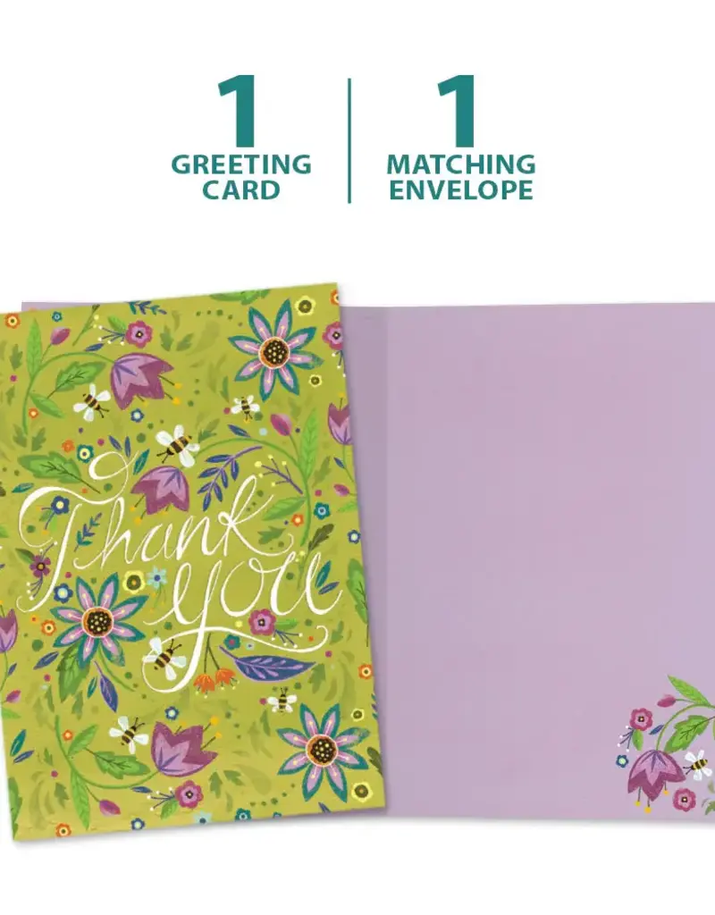 Thank You Card - Pretty Thanks - 19867