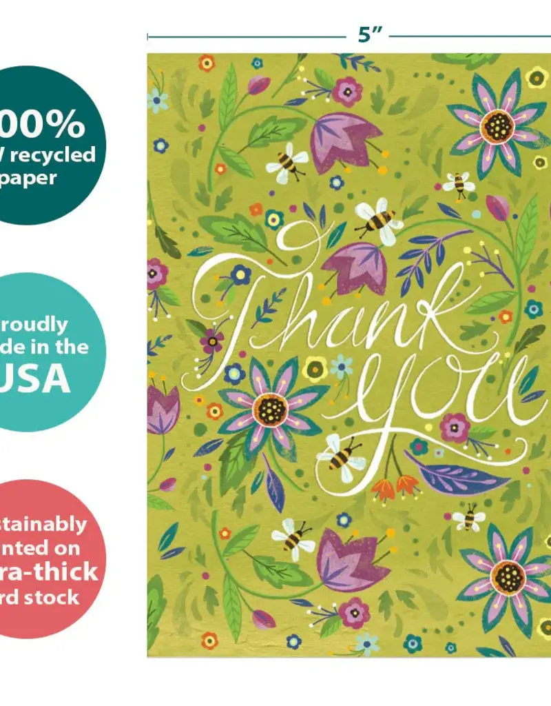 Thank You Card - Pretty Thanks - 19867