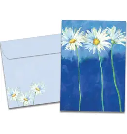 All Occasion Card - Daisies on Blue - 19390