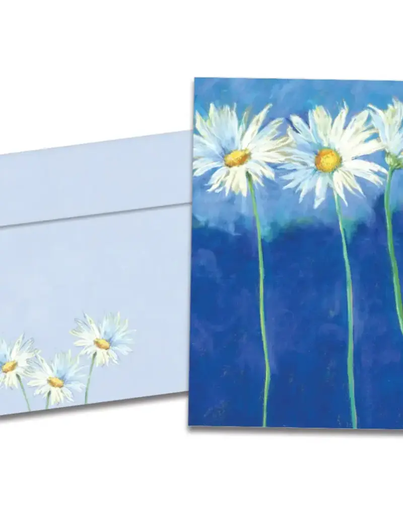 All Occasion Card - Daisies on Blue - 19390
