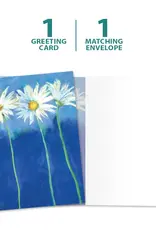 All Occasion Card - Daisies on Blue - 19390