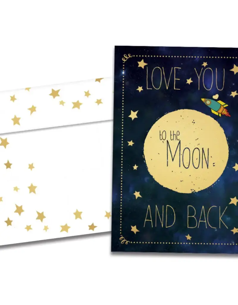 Birthday Card - Moon and Back - 17447