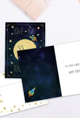 Birthday Card - Moon and Back - 17447