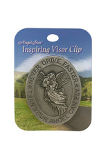 Visor Clip- Never Drive Faster Than- Metal