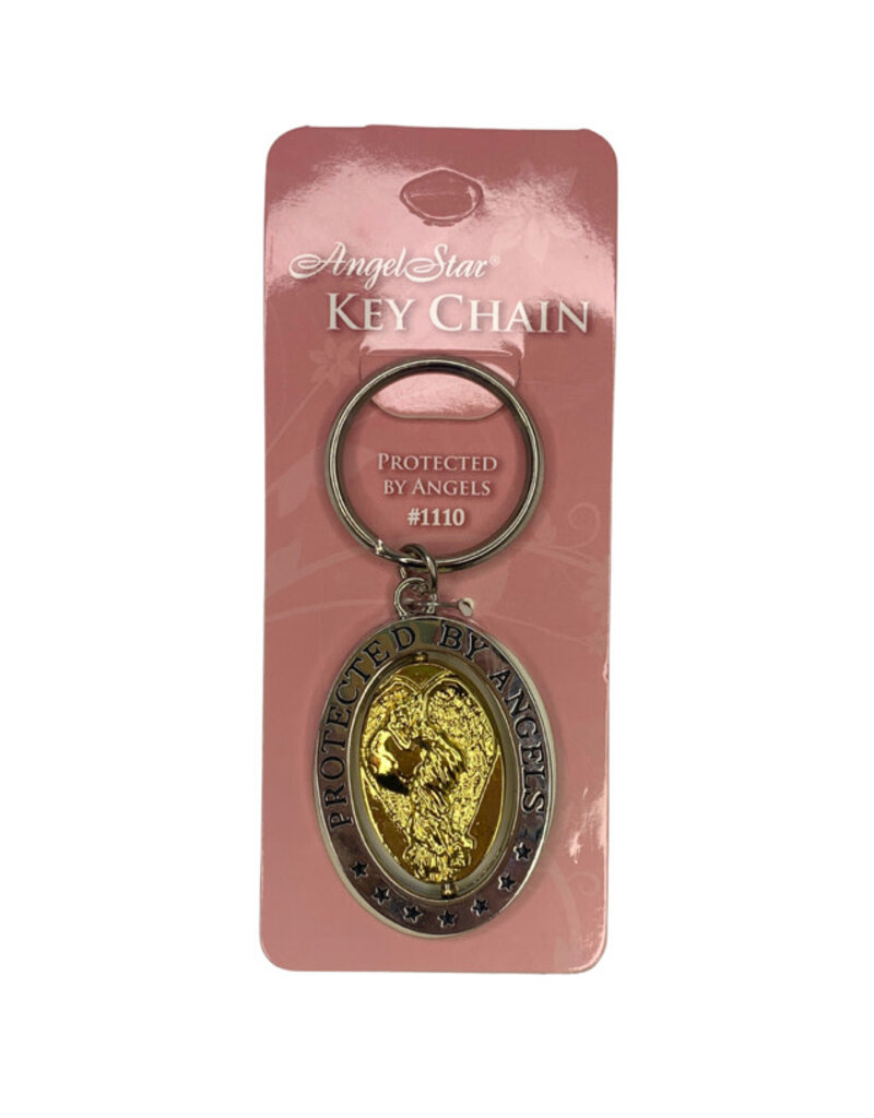 Keychain- Protected by Angels