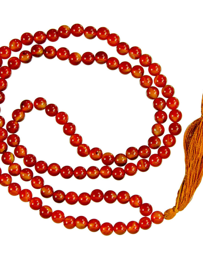 Red Agate Mala Prayer Beads