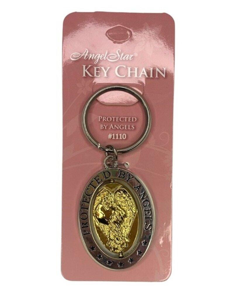 Keychain- Protected by Angels