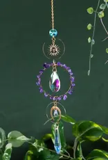 Crystal Sun Catcher. - Amethyst - 19419